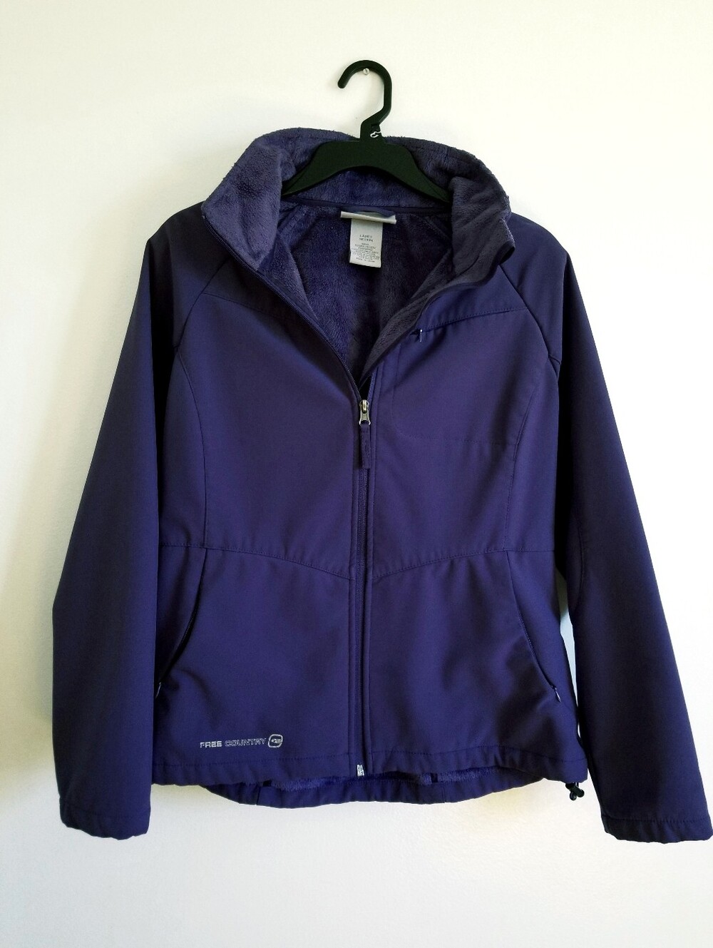 Free Country Womens' Purple Fleece LinedFull Zip Jacket